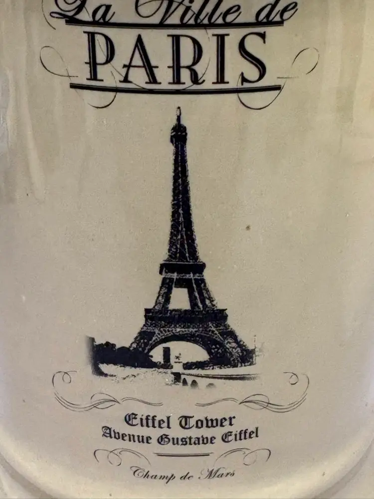 Paris - Eiffel Tower Ceramic Canister PRODUCED FOR DESIGNPAC INC.
