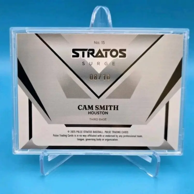 Cam Smith 2025 Pulse Stratos Baseball Rookie Surge 8/10 Houston Astros