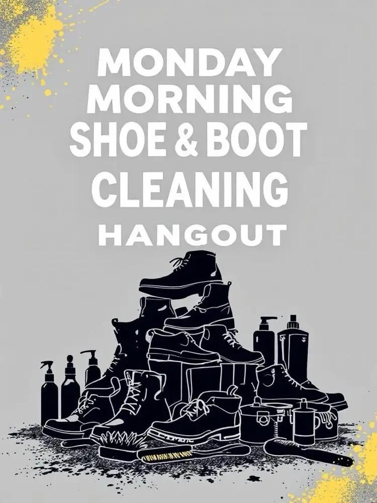 Monday Morning Shoe & Boot Cleaning Hangout