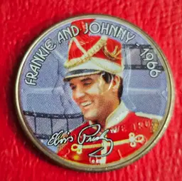 Frankie And Johnny 1966 Elvis Movies USA Colorized Half Dollar and Quarter
