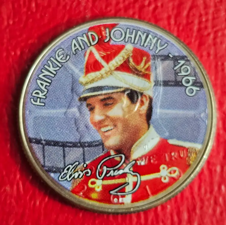 Frankie And Johnny 1966 Elvis Movies USA Colorized Half Dollar and Quarter