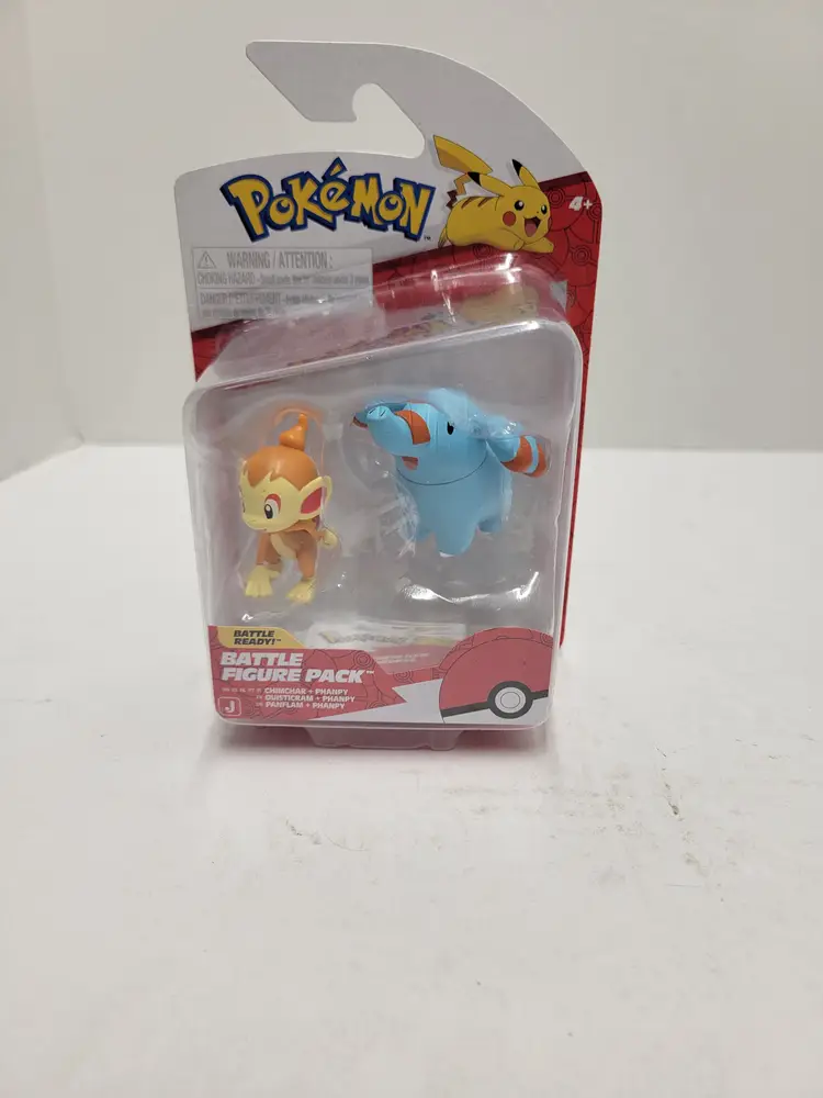 Pokemon Chimchar & Phanpy Battle Figure Pack New in Package