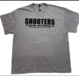Shooters We The People Size XL 1X T Shirt Gray Graphic T West Middlesex Pa
