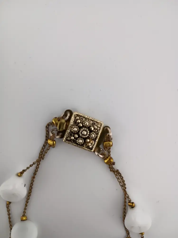 Vintage two-strand beaded necklace, West Germany