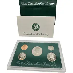 1996 US Mint Proof Coin Set with COA