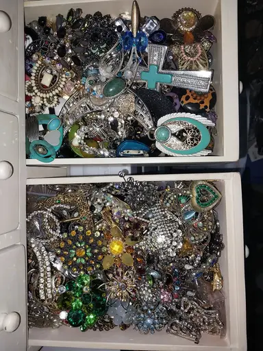 Beautiful Brooches!! Rhinestones Galore & More!!