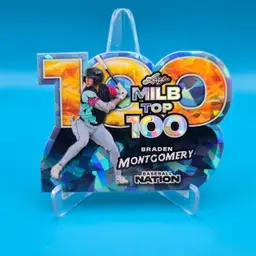 Braden Montgomery 2025 Leaf Baseball Nation MiLB Top 100 Blue Ice 1/3 Chicago White Sox