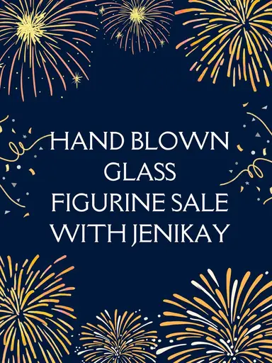 Handblown Glass Figurine Sale with Jenikay