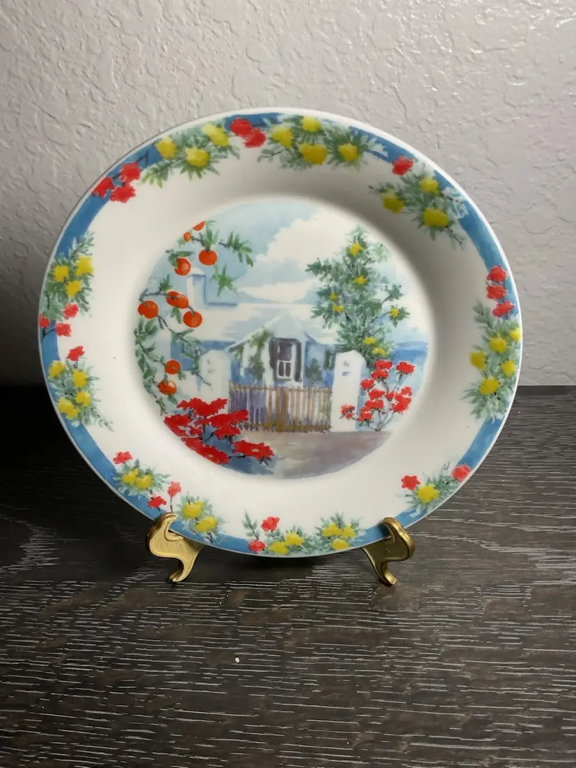 The Bermuda Seasons Ceramic Plate