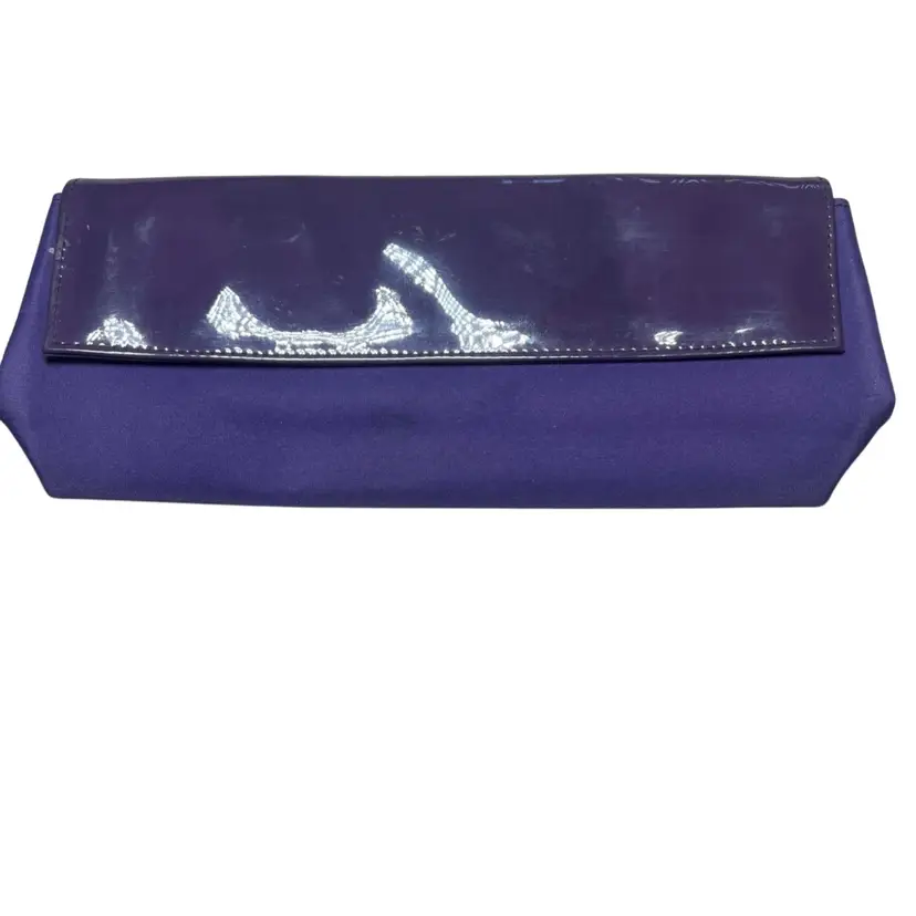 Vintage Purple Clutch, Makeup Bag, Or Jewelry Bag