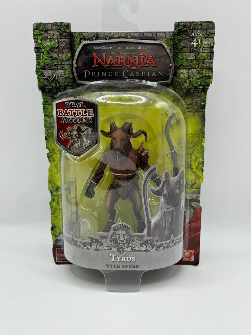 Narnia Tyrus With Sword Action Figure 2007 Play Along NIP