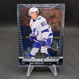 Gage Goncalves 2024-25 O-Pee-Chee Platinum Marquee Rookie RC #257 - Tampa Bay Lightning