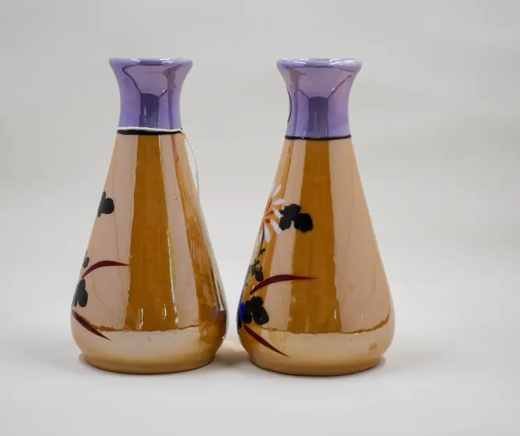 Vintage Lusterware 3-piece Condiment Set