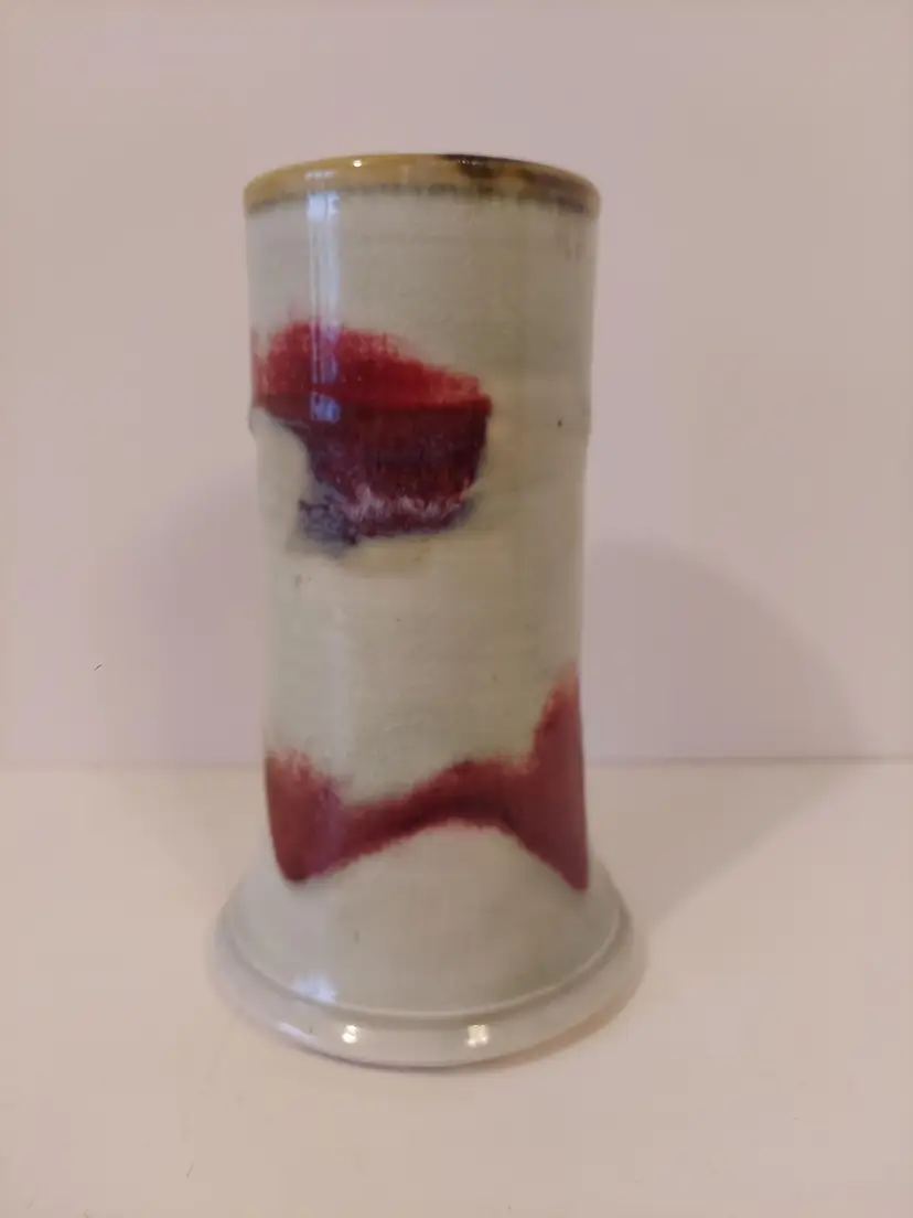 Unique Handmade Art Pottery Vase Signed