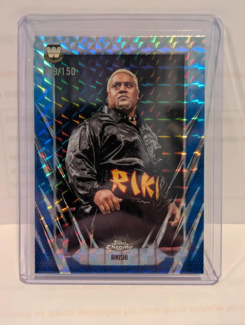 Rikishi 2026 Topps Chrome WWE #92 Blue Geometric /150 - (A) -