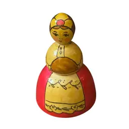 #032 Wooden Doll w Bread