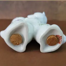 Vintage Hugging Floral Cats Salt and Pepper Shakers made in Occupied Japan