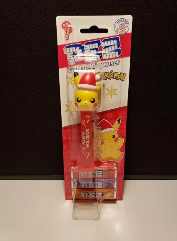 HAPPY HOLIDAYS - Pokémon PIKACHU - Christmas PEZ Dispenser - MOC (2024)