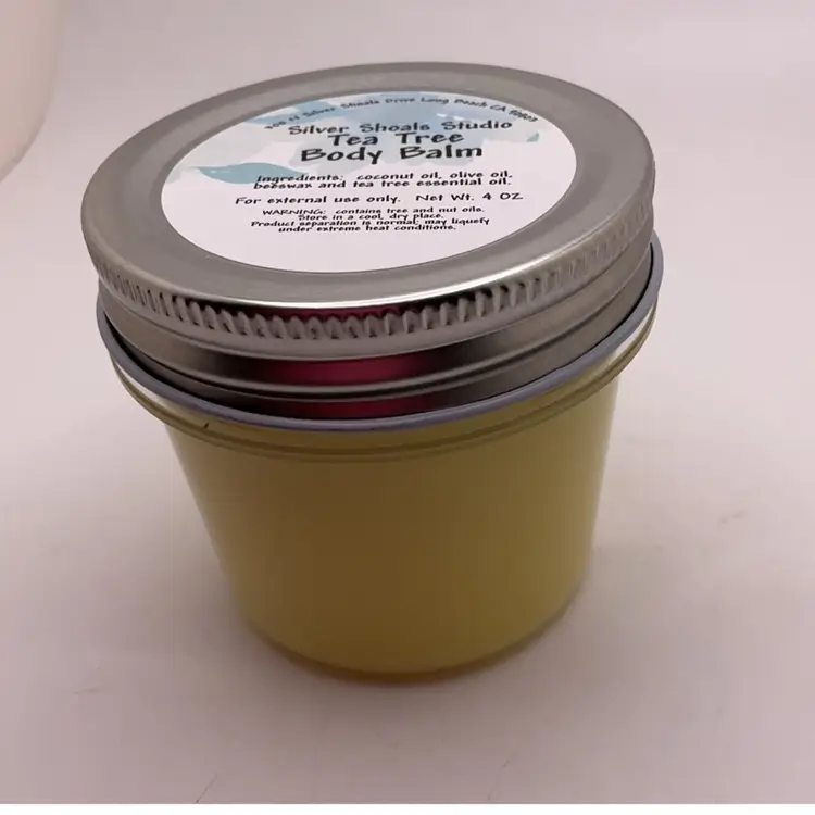 Made by Me!  Body Balm - TEA TREE - 4 OZ Made with Beeswax!  READ