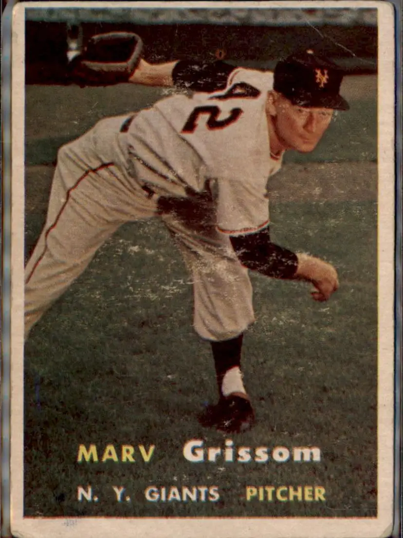 1957 Topps #216 Marv Grissom - ( pk1 ) - New York Giants