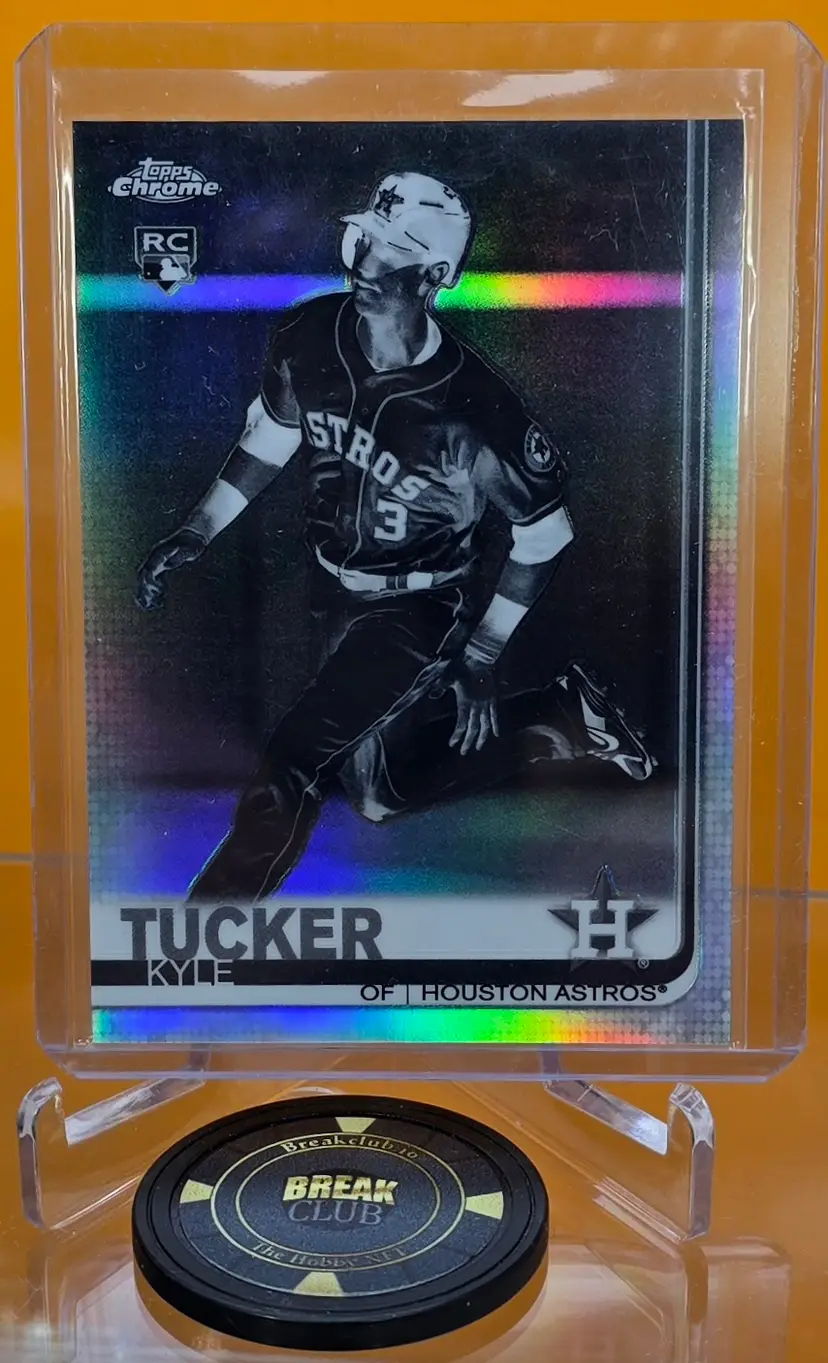 Kyle Tucker 2019 Topps Chrome RC Negative Refractor #39 Los Angeles Dodgers