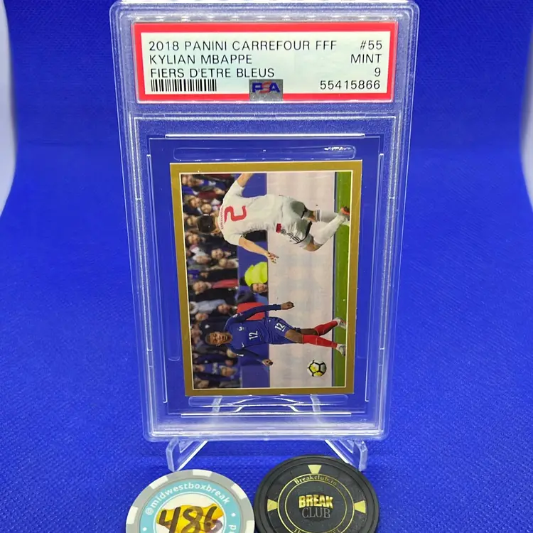Kylian Mbappe 2018 Panini Carrefour FFF #55 Fiers D’Etre Bleus PSA 9