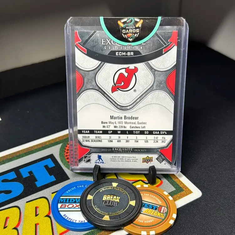 2023 Martin Brodeur 03/25 Exquisite Moments Upper deck Exquisite Collection New Jersey Devils