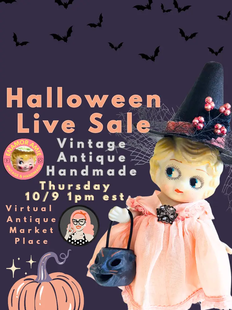Halloween Live Sale! Vintage, Antique, Handmade