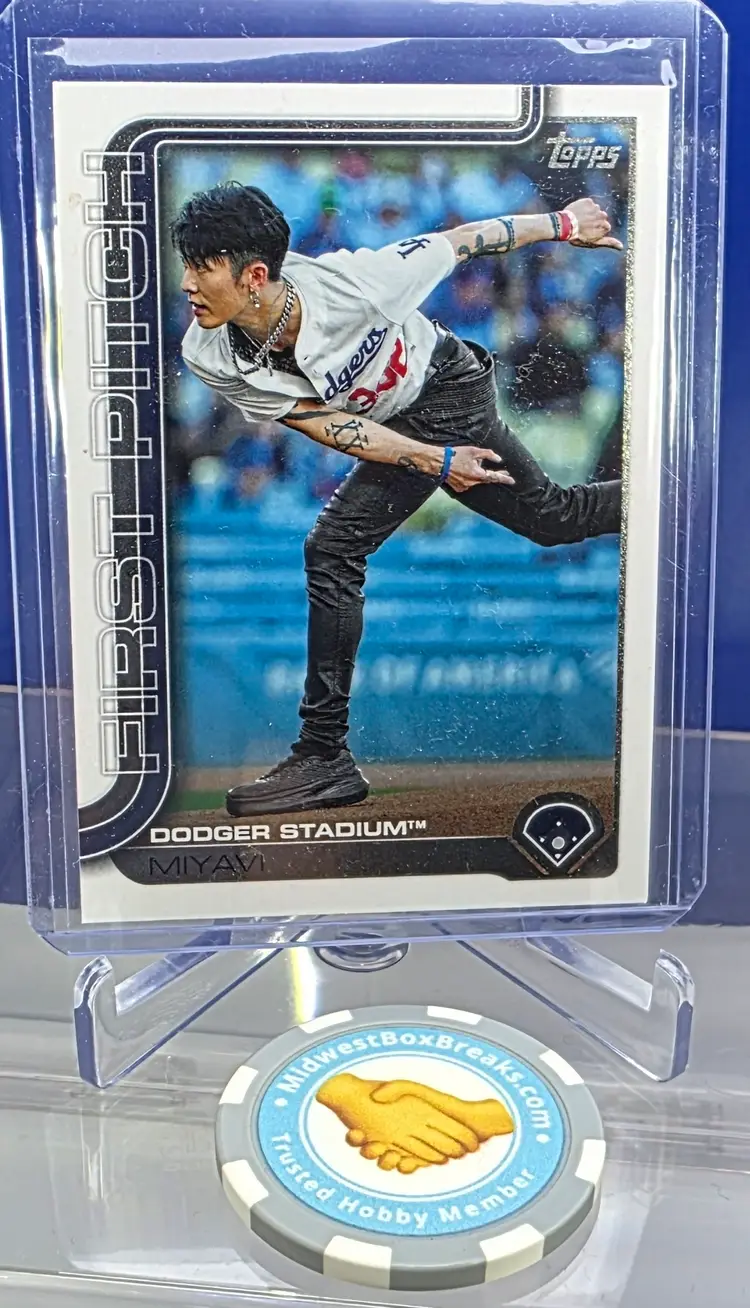 Miyavi  2025 Topps Update Series First Pitch No.FPU-3 Los Angeles Dodgers