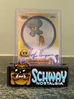 2025 TOPPS CHROME SPONGEBOB SQUIDWARD TENTACLES AUTO RODGER BUMPASS SP