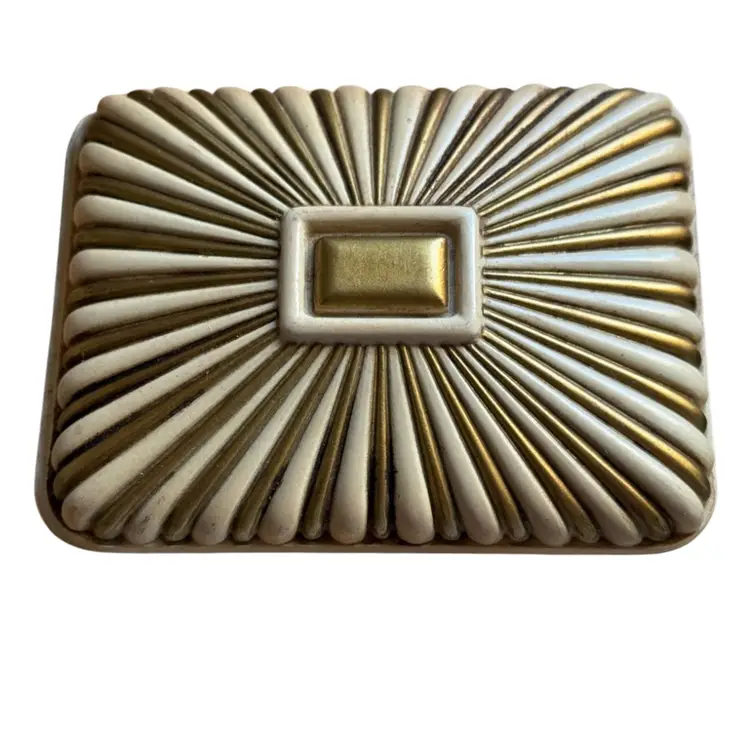 Vintage Syroco Soap or Jewelry Vanity Box And Two Dishes