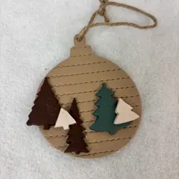 Handmade Polymer Clay Tree Ornament
