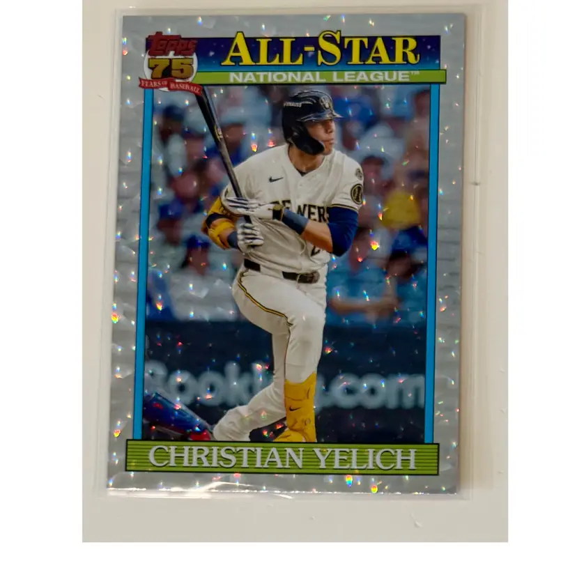 Christian Yelich 1991 Topps All-Star Crackle Foil Milwaukee Brewers