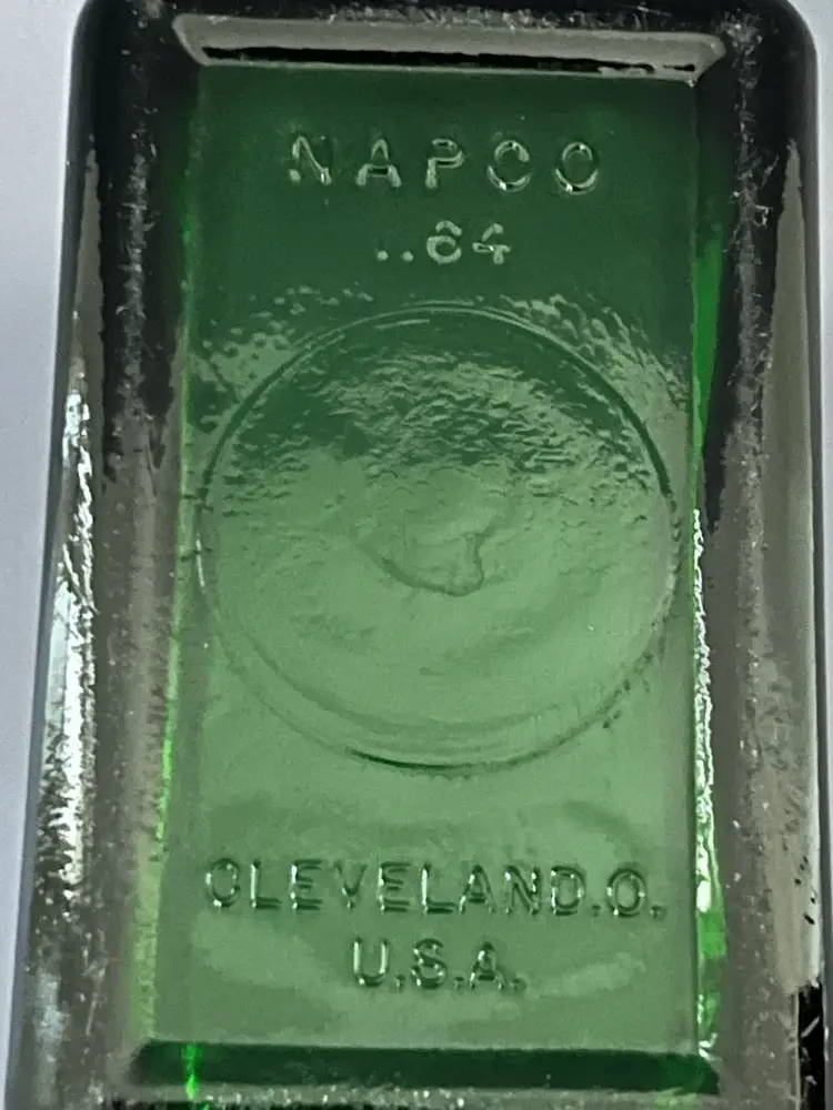 Vintage Emerald Green Glass Planter