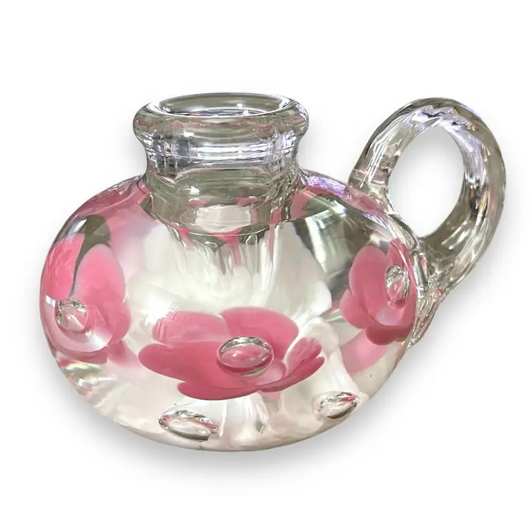 Vintage Joe St Clair Paperweight/Candle Holder 