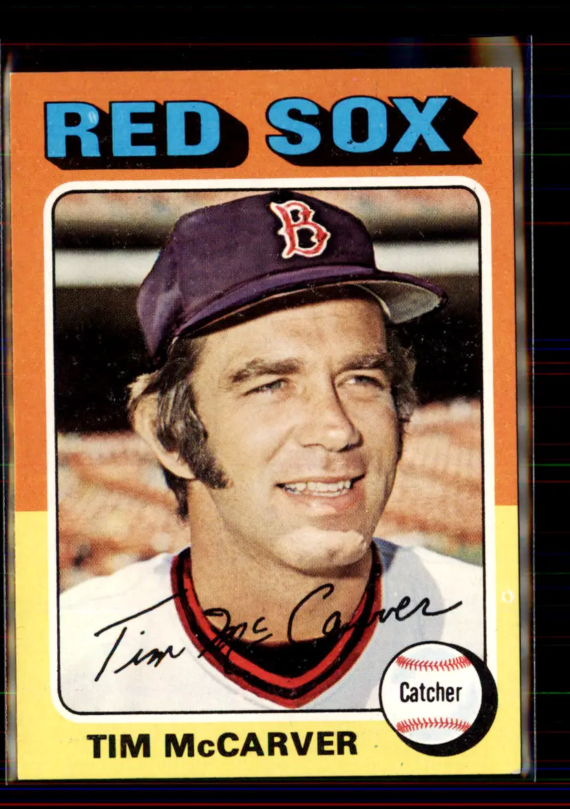 Tim Mccarver 1975 Topps #586 - Boston Red Sox - (pk1-103)