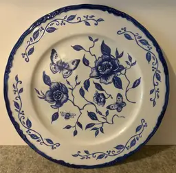 Cracker Barrel Blue Bliss 10.5" Dinner Plate