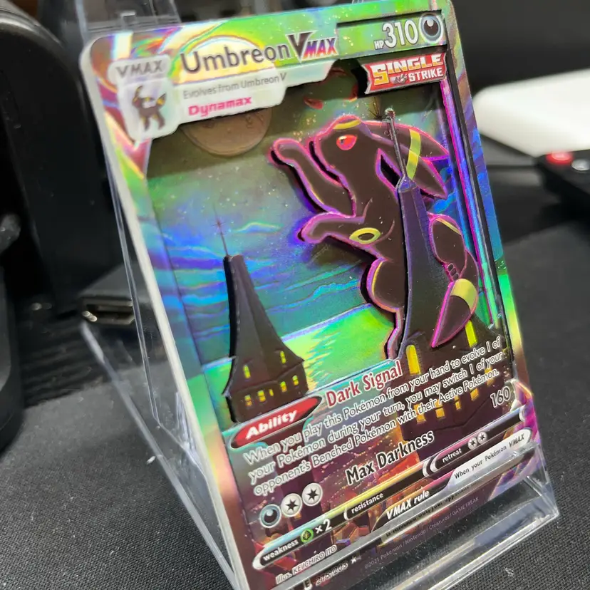Umbreon Vmax Custom 3d Card