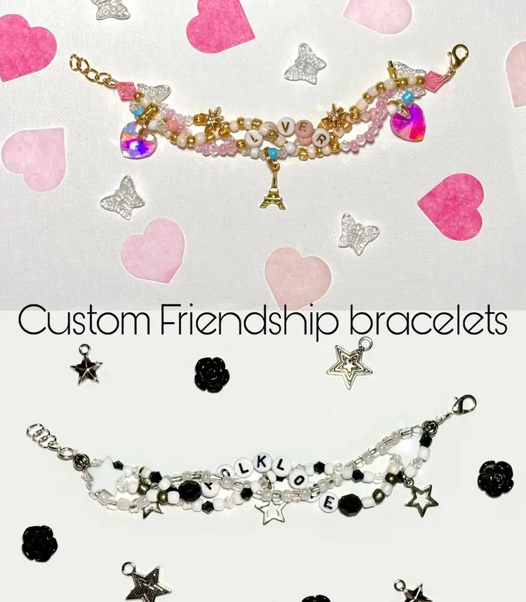 Custom 3 Strand Charm Bracelets In