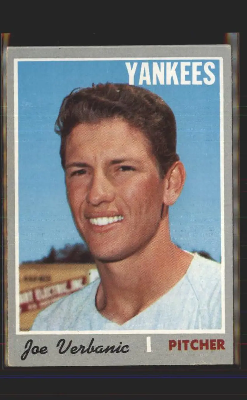 Joe Verbanic 1970 Topps #416 - (pk6) - New York Yankees