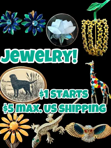 Jewelry!!  $1 Starts & $5 Max. US Shipping