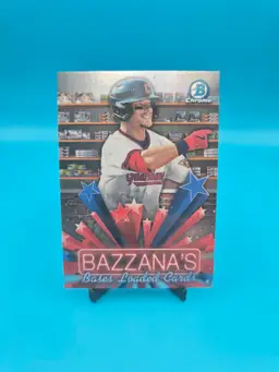 Travis Bazzana 2025 Bowman Chrome Insert Bazzana's Bases Loaded Cards Cleveland Guardians