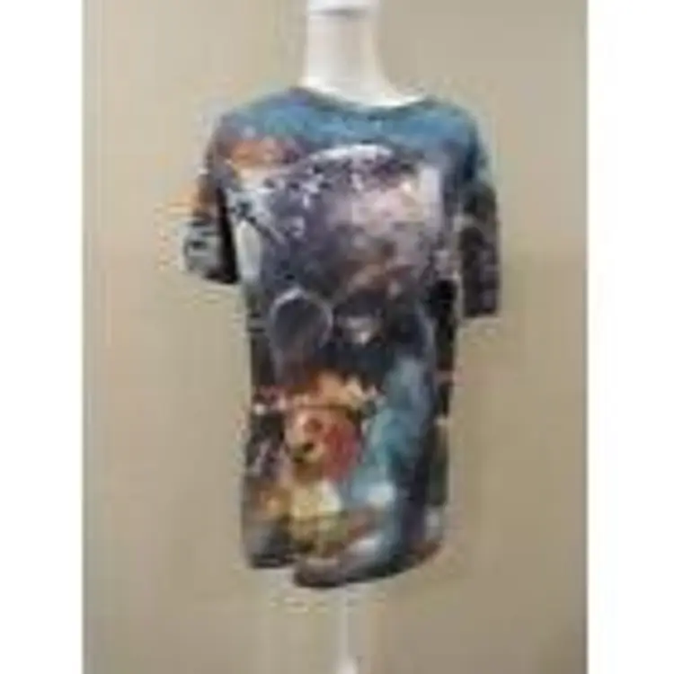 Star Wars Large All Over Print T-Shirt -DeathStar