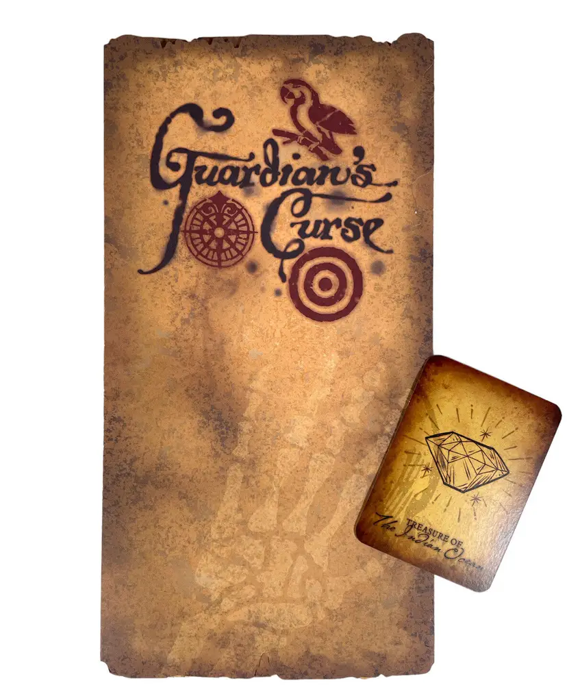 Disney Pirates of the Caribbean Treasure Map Park Game Guardians Curse Card WDW