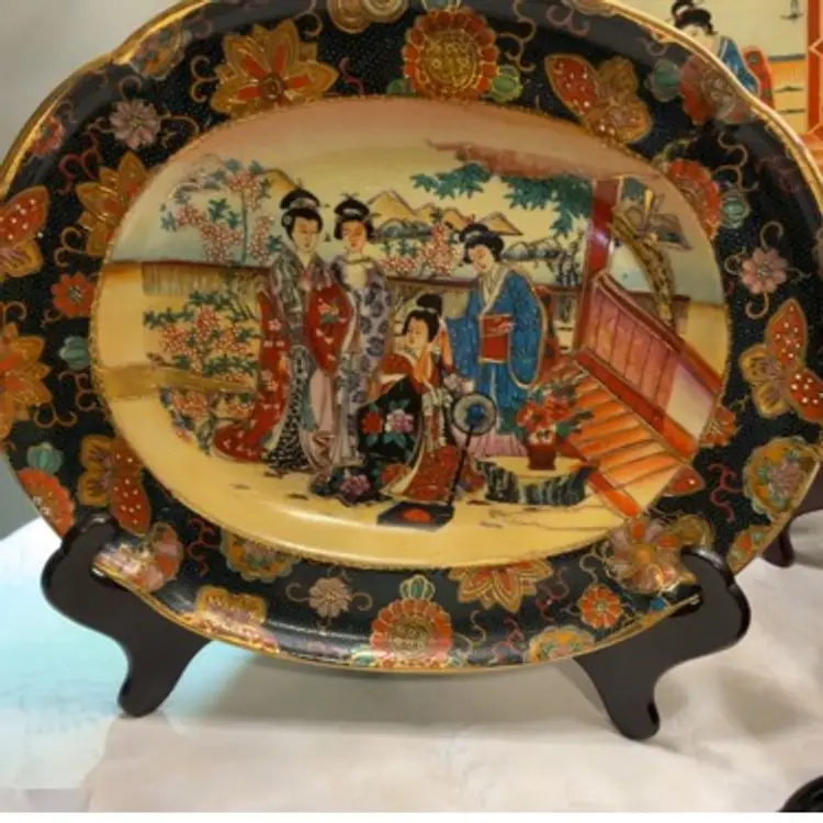 Satsuma Oval Plate 12”x10”