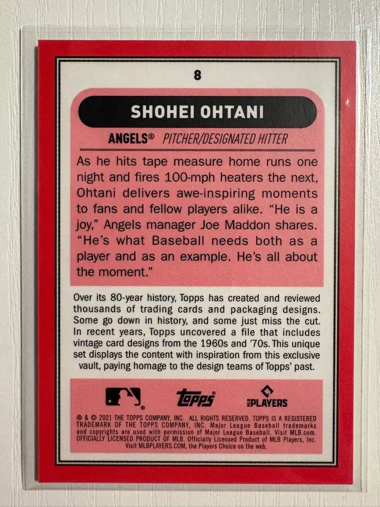 2021 Topps Brooklyn Collection Shohei Ohtani Chartreuse /99 Los Angeles Angels Los Angeles Dodgers