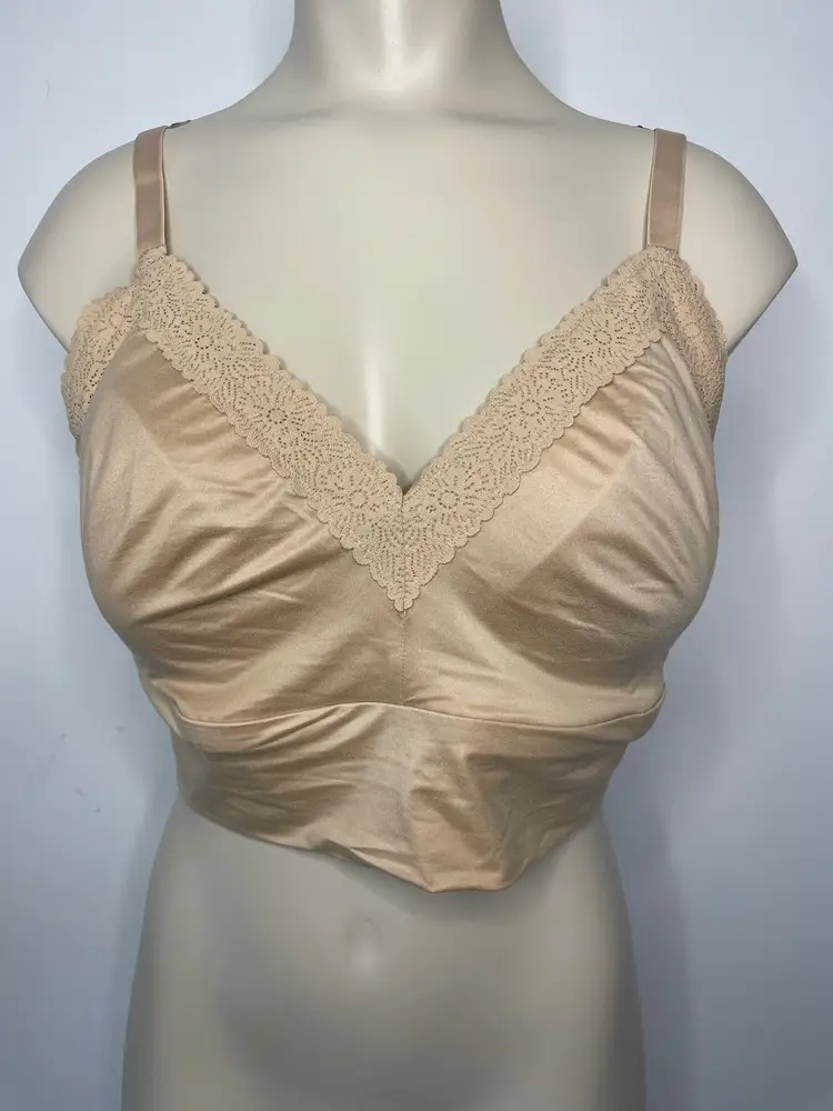 Aerie Women's Size Large DD Full Coverage Nude Adjustable Pull Over Bra NWT