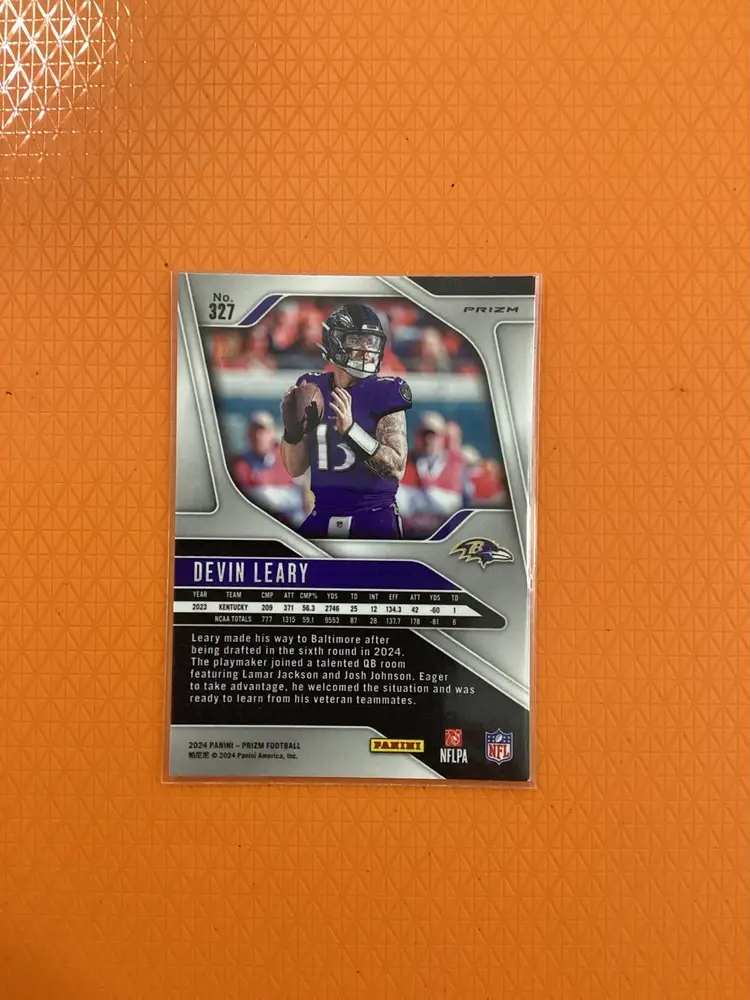 2024 PANINI PRIZM DEVIN LEARY RC SILVER PRIZM