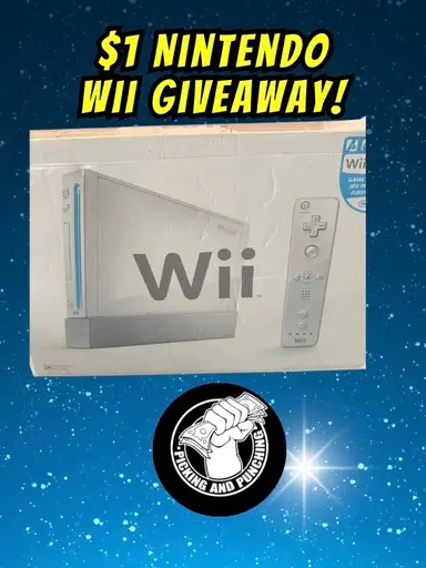 $1 Nintendo Wii Giveaway!  Collectibles Blowout! 