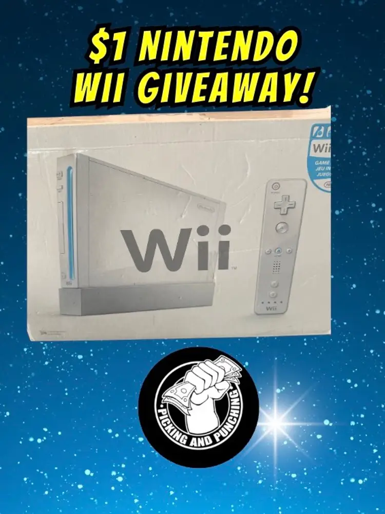 $1 Nintendo Wii Giveaway!  Collectibles Blowout! 